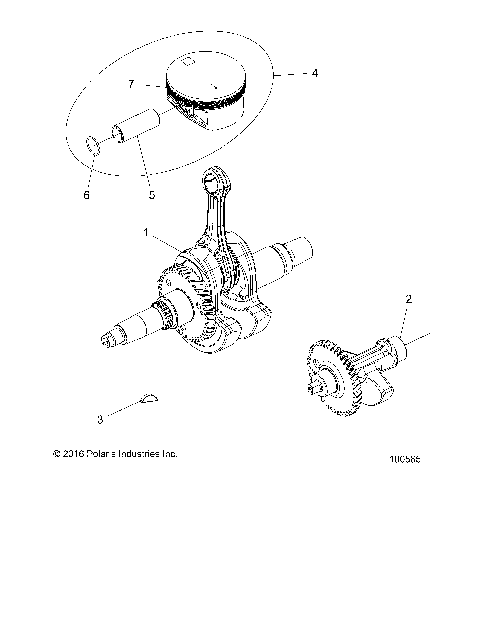 ENGINE, CRANKSHAFT, PISTON and BALANCE SHAFT - A19DBA50A5 [100565]