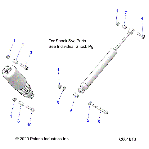 SUSPENSION, REAR SHOCKS MNTG. - S22CBU5TSL (C601813)
