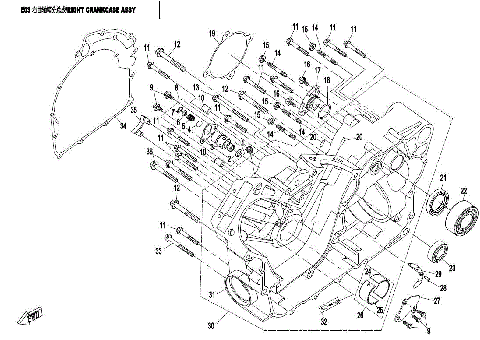 RIGHT CRANKCASE ASSY