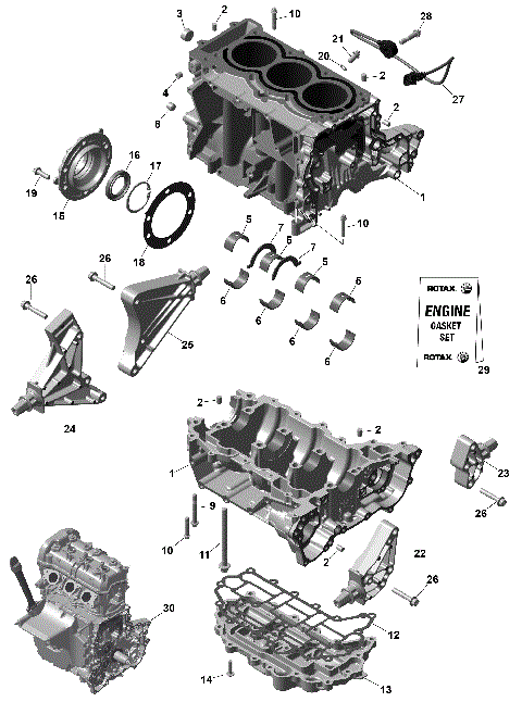 01- ROTAX - Crankcase
