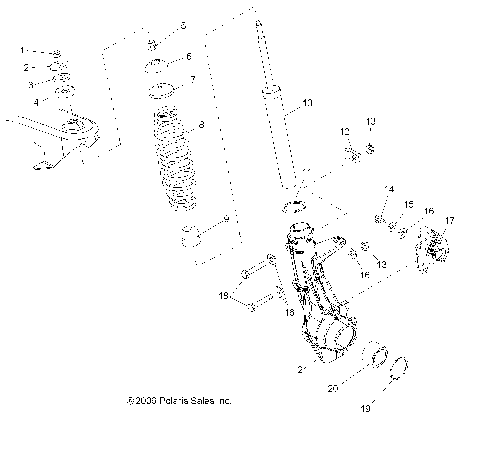 STRUT, FRONT - R07RB50AA/RH50AA (49RGRSTRUTFRT07500)