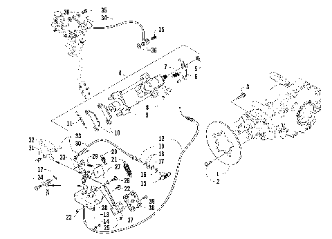REAR AND PARKING BRAKE ASSEMBLY [90682]
