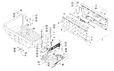 CARGO BOX AND TAILGATE ASSEMBLY [99889]