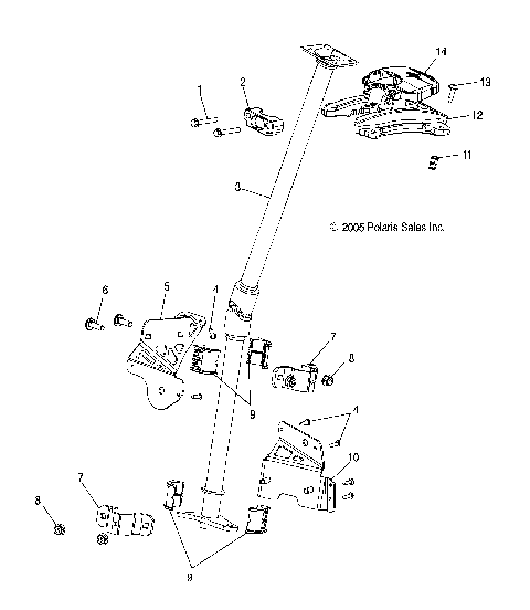 STEERING POST, ASSEMBLY - S07PS6FS/FSA (4997459745B09)