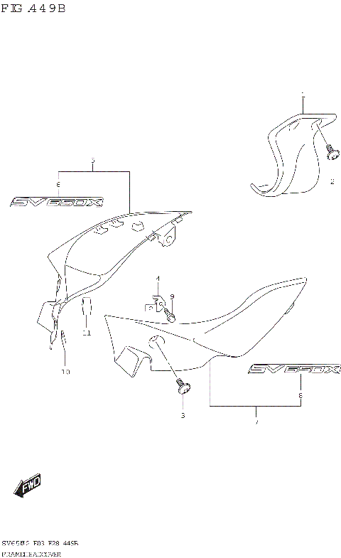 FRAME HEAD COVER (SV650XA)
