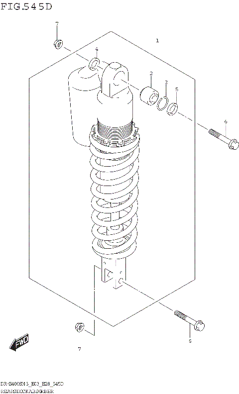 REAR SHOCK ABSORBER (DR-Z400SMM3 E03)