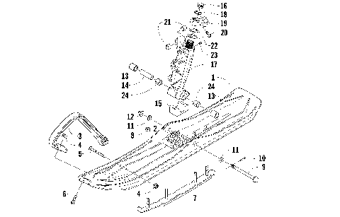 SKI AND SPINDLE ASSEMBLY [90106]