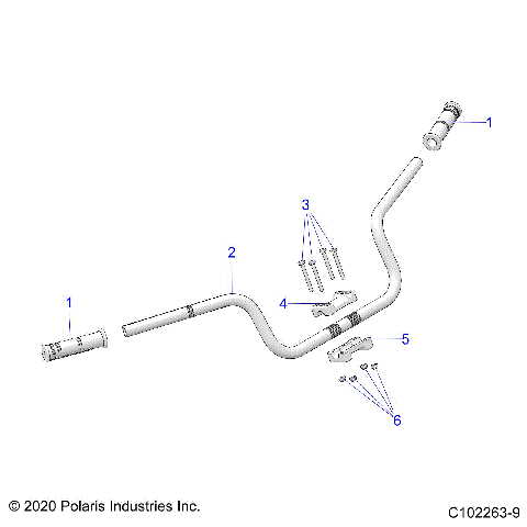 STEERING, HANDLEBAR - A21SYE95PD (C102263-1)