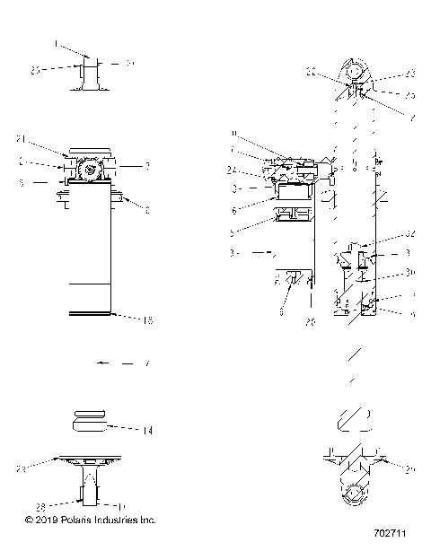 SUSPENSION, REAR SHOCK INTERNALS - Z25NEE99C4/F4/G4 (702711)