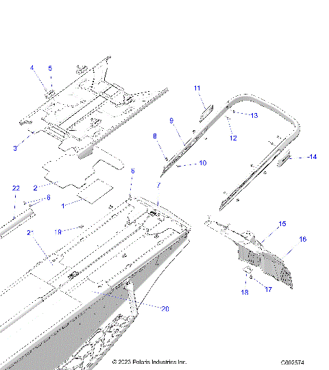 BODY, BUMPER, REAR, CLOSEOFF, TUNNEL COVER - S24TDE9FS/9FE (C602574)