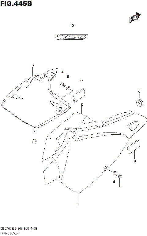 FRAME COVER (DR-Z400SL9 E28)