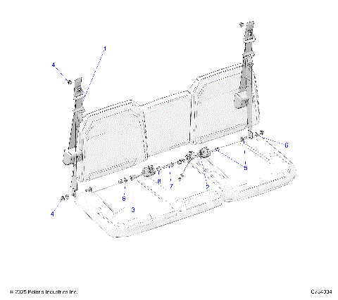 BODY, SEAT BELT AND MOUNTING - R26RRED4FB/CB/CP (C734004)
