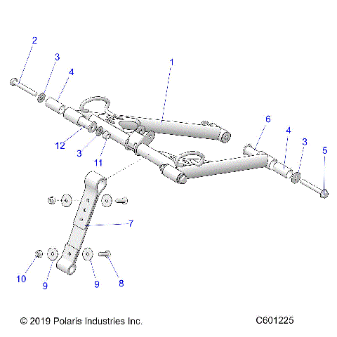 SUSPENSION, TORQUE ARM, FRONT - S21EKL8RS ALL OPTIONS (C601225)
