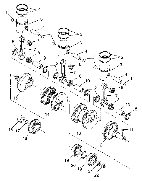 CRANKSHAFT & PISTON - B974978 (4941254125c004)