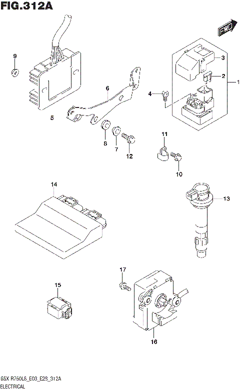 ELECTRICAL (GSX-R750L8 E03)