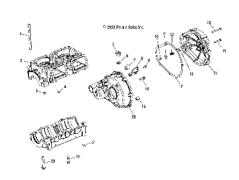 CRANKCASE - W045297DA/IA/IB (4990519051C01)