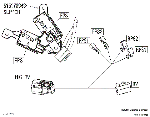 08- Electric - Reverse Wiring Harness - 515178942