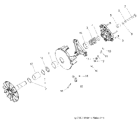 DRIVE TRAIN, PRIMARY CLUTCH - R09VH76 ALL OPTIONS (49RGRCLUTCHDRV08VISTA)