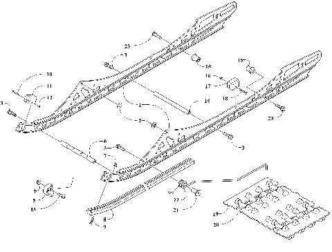 SLIDE RAIL AND TRACK ASSEMBLY [109444]