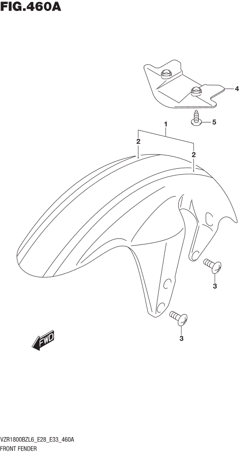 FRONT FENDER (FOR BBD)  (VZR1800BZL6 E28)