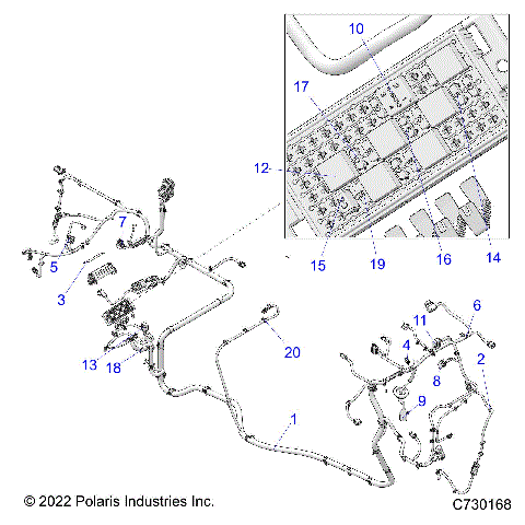 ELECTRICAL, WIRE HARNESS - R22M4A57B1 (C730168)
