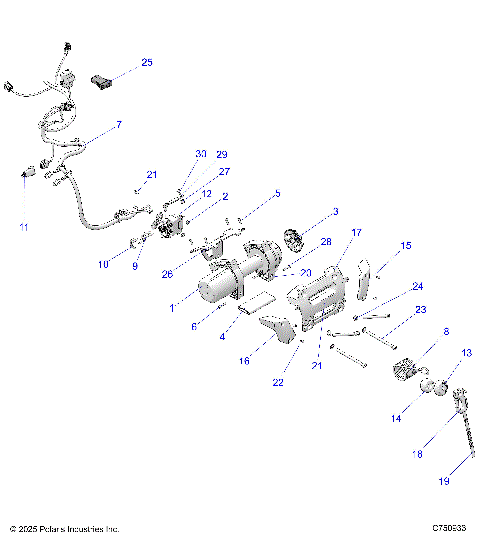 CHASSIS, WINCH - Z26NMY99A4/B4/A6/B6 (C750933)
