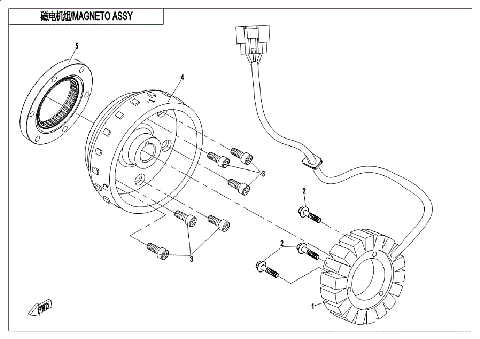 MAGNETO ASSY. (FOR EPS)