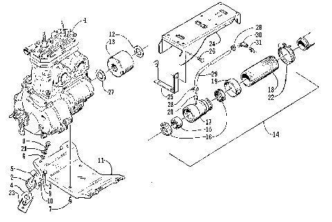 ENGINE AND RELATED ASSEMBLY [73395]