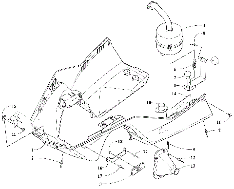 BELLY PAN AND EXHAUST ASSEMBLIES [106108]