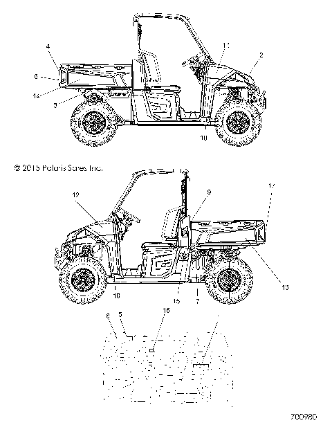 BODY, DECALS - R16RTED1F1 (700980)