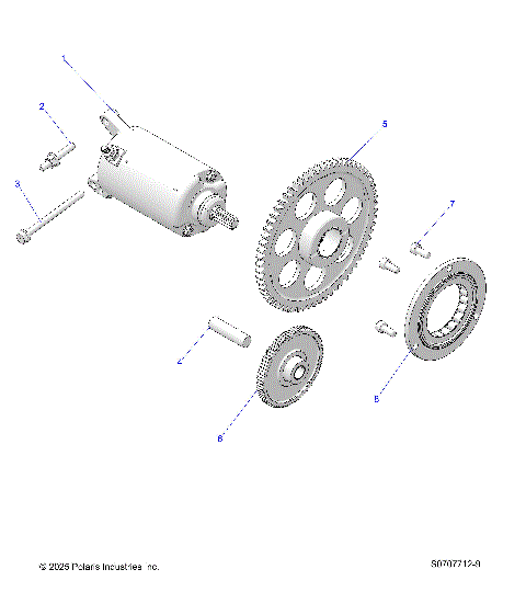 ENGINE, STARTER DRIVE