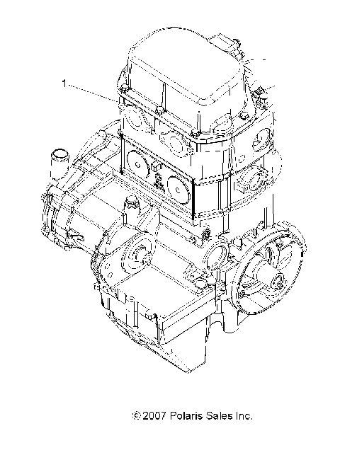 ENGINE, SHORT BLOCK - A08MN76AF/AL/AQ/AR/AS/AT/AX (49ATVENGINE08SP800EFI)