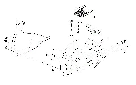 WINDSHIELD AND INSTRUMENTS ASSEMBLIES [99523]