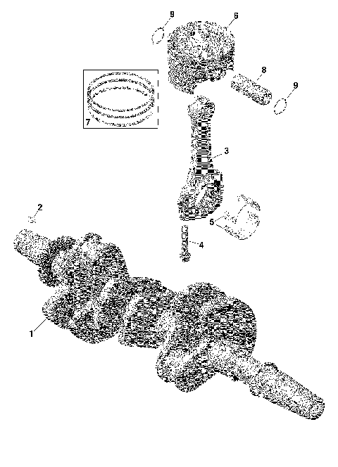 01- ROTAX - Crankshaft and Pistons - Turbo