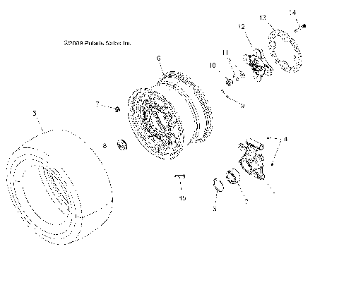 WHEELS, REAR and HUB - A15SVA85HD (49ATVWHEELREAR10SPXP550)