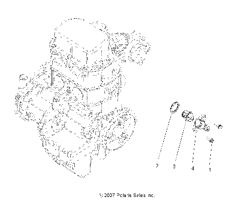 ENGINE, COOLING SYSTEM THERMOSTAT - A15S6A76FA (49ATVMANIFOLD08SP800EFI)