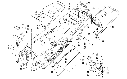 TUNNEL, REAR BUMPER, AND SNOWFLAP ASSEMBLY [95534]