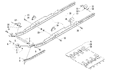SLIDE RAILS AND TRACK ASSEMBLY [87005]