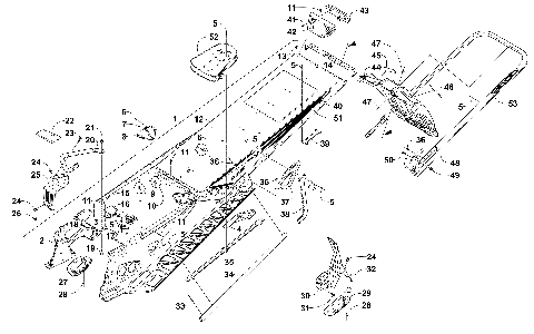 TUNNEL, REAR BUMPER, AND SNOWFLAP ASSEMBLY [103690]