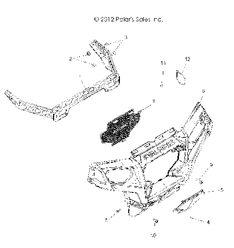 BODY, FRONT BUMPER - Z16VHA57A2/EAK/AS (49RGRBUMPER13RZR570)