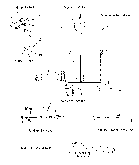 ELECTRICAL, WIRE HARNESSES and COMPONENTS - S12SU4BEL (49SNOWELECT10WIDELX)