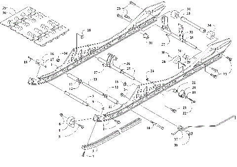 SLIDE RAIL AND TRACK ASSEMBLY [111267]
