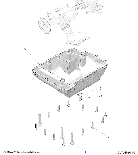 ENGINE, OIL PUMP COVER