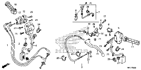 HANDLE LEVER@SWITCH@CABLE