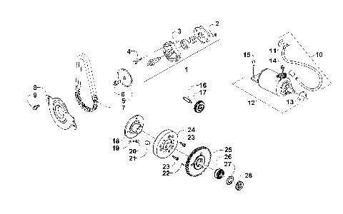 STARTER MOTOR AND OIL PUMP ASSEMBLY [89395]
