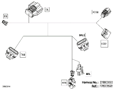 08- Electric - Steering Wiring Harness - 278003593