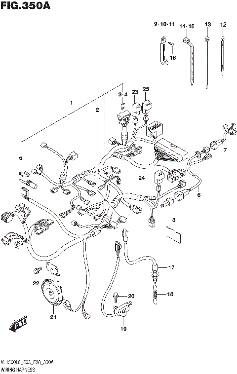 WIRING HARNESS (VL1500BL8 E03)