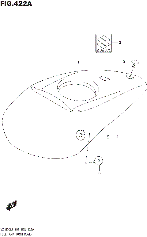 FUEL TANK FRONT COVER
