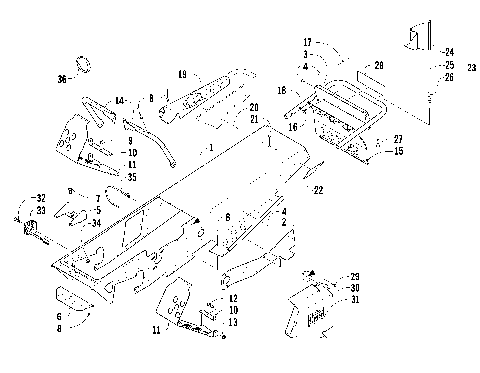 CHASSIS, FOOTREST, AND REAR BUMPER ASSEMBLY [89548]