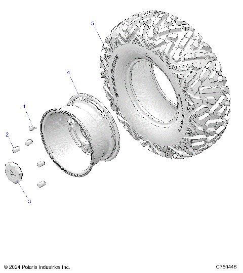 WHEELS, FRONT - Z25ASE99P5 (C750446)